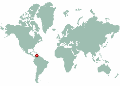 Barcadera in world map